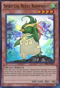 Spiritual Beast Rampengu - AP08-EN009 - Super Rare NM Astral Pack 8 AP08 - Image 1