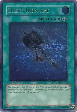 Ultimate Rare - Lucky Iron Axe - FOTB-EN037 PL Force of the Breaker Yugioh - Image 1