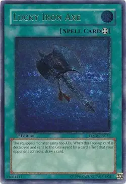Ultimate Rare - Lucky Iron Axe - FOTB-EN037 PL Force of the Breaker Yugioh - Image 2