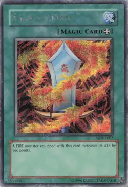 Yugioh Salamandra SDD-E003 Prismatic Secret Rare HP - Image 3