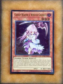 Yugioh Ghost Reaper & Winter Cherries OP20-EN001 Ultimate Rare NM - Image 1