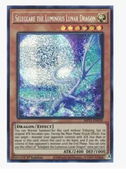 Seleglare the Luminous Lunar Dragon MP21-EN159 Prismatic Secret Rare Yugioh - Image 1