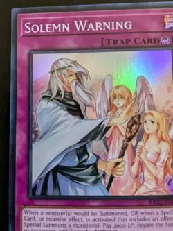 Solemn Warning RA02-EN078 1st Edition Super Rare Rarity Collection II Yu-Gi-Oh! - Image 2