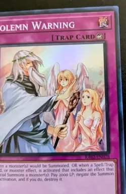 Solemn Warning RA02-EN078 1st Edition Super Rare Rarity Collection II Yu-Gi-Oh! - Image 3