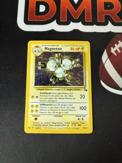 1999 Magneton Pokemon Card LP Holo Fossil Set 11/62 WOTC - Image 1