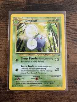 Jumpluff 7/111 Holo Rare Neo Genesis Pokemon Card LP - Image 1