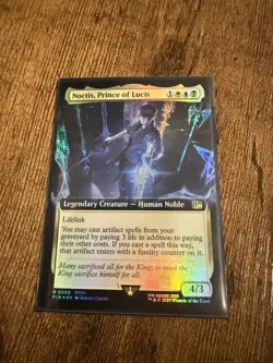 MTG Foil Noctis, Prince of Lucis Extended Art 500 Borderless Final Fantasy - Image 1