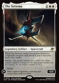 NM In Hand The Seriema Ships Now EOE Rare Legendary Artifact Tutor MTG - Image 1