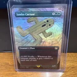 Jumbo Cactuar (Borderless) Final Fantasy Foil 343 NM Mtg - Image 1