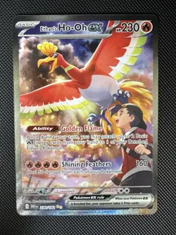 Pokemon Ethan's Ho-Oh EX 230/182 Destined Rivals Special Illustration Rare NM - Image 1