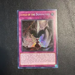 Songs of the Dominators ALIN-EN078 1st Edition Secret Rare NM Yugioh - Image 1