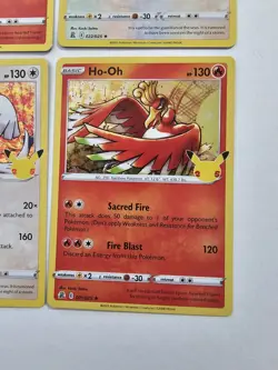 Celebrations Ho-Oh x3 & Lugia x3 Holo Rare 25th Anniversary Pokemon Card Lot - Image 6