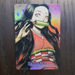 CARDDASS MASTERS Nezuko Kamado Demon SLayer Waifu FanArt Holo Foil ACG Card B22 - Image 1
