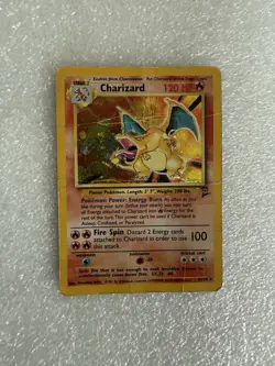 PokÃ©mon TCG Charizard 4/130 Base Set 2000 Holo Rare WOTC Vintage Card HP - Image 1
