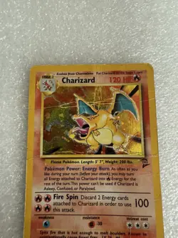 PokÃ©mon TCG Charizard 4/130 Base Set 2000 Holo Rare WOTC Vintage Card HP - Image 4