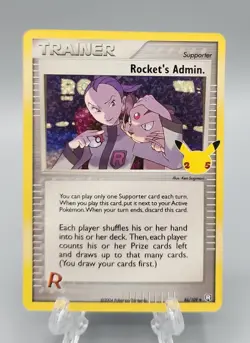 PokÃ©mon Rocket's Admin Celebrations: Classic Collection 86/109 Holo Rare Card - Image 1