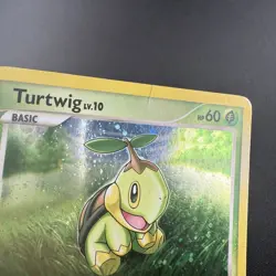 Pokemon TCG Turtwig Diamond & Pearl DP01 Black Star Promo Cosmos Holo Card - Image 3