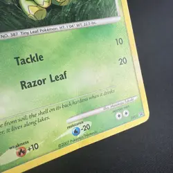 Pokemon TCG Turtwig Diamond & Pearl DP01 Black Star Promo Cosmos Holo Card - Image 4