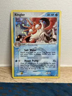 Kingler 26/112 EX Firered & Leafgreen Reverse Holo Rare Stamped Pokemon Card - Image 1