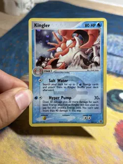 Kingler 26/112 EX Firered & Leafgreen Reverse Holo Rare Stamped Pokemon Card - Image 3