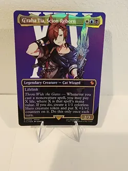 BORDERLESS FOIL G'raha Tia, Scion Reborn #203 Commander Final Fantasy MTG NM FIC - Image 1