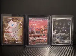 Pokemon 151 UPC Promo Card Set  Mew Ex 053, Mew Ex Metal 205/165, Mewtwo 052 NM - Image 1