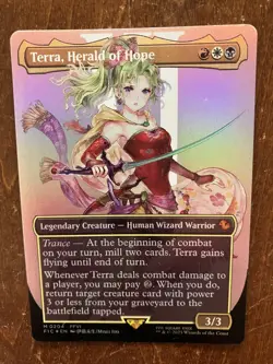 Terra, Herald of Hope - NM Borderless Foil - Final Fantasy 0204 MTG - Image 2