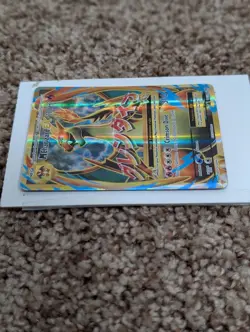 2016 Pokemon XY Evolutions Mega M Charizard EX 101/108 Full Art Holo MP - Image 5