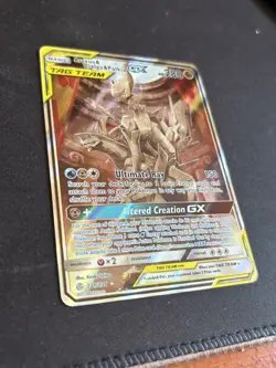 Arceus & Dialga & Palkia GX Pokemon Card Cosmic Eclipse 221/236 ALT FULL ART UR - Image 2