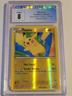 2012 POKEMON B & W BOUNDARIES CROSSED SET PIKACHU #50 CARD CGC 8 50/149 - Image 1
