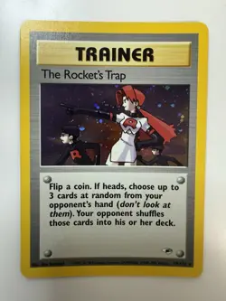 2000 Pokemon The Rocket's Trap 019/132 Gym Heroes Holo Trading Card Game TCG - Image 1