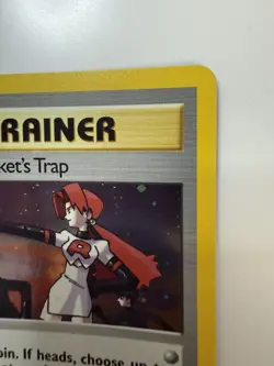 2000 Pokemon The Rocket's Trap 019/132 Gym Heroes Holo Trading Card Game TCG - Image 3