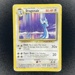 ðŸ”¥ Dragonair 18/102 ðŸ”¥ Original Non Holo Rare Base Set Pokemon Card 1999 WOTC  - Image 3