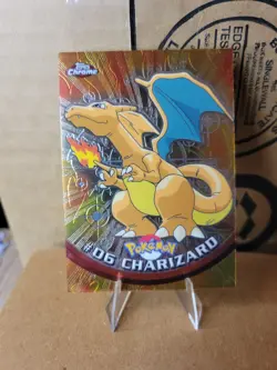 2000 Topps Chrome Charizard #06 Series 1 Pokemon T.V. TCG Card - Image 1