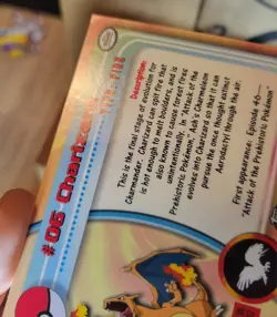 2000 Topps Chrome Charizard #06 Series 1 Pokemon T.V. TCG Card - Image 13