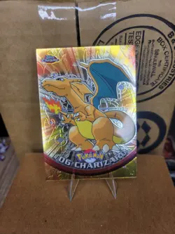 2000 Topps Chrome Charizard #06 Series 1 Pokemon T.V. TCG Card - Image 6