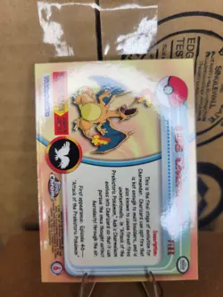 2000 Topps Chrome Charizard #06 Series 1 Pokemon T.V. TCG Card - Image 7
