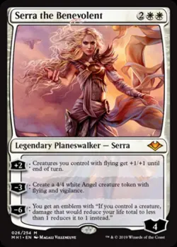 MTG English Serra the Benevolent NM Foil Modern Horizons - Image 1