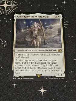 Rosa, Resolute White Mage 555, Final Fantasy REG, FIN MTG TCG - Image 1