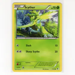 Pokémon TCG Scyther 7/149 BW Boundaries Crossed Regular Common Card EN-LP 2012 - Image 1