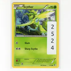 Pokémon TCG Scyther 7/149 BW Boundaries Crossed Regular Common Card EN-LP 2012 - Image 3