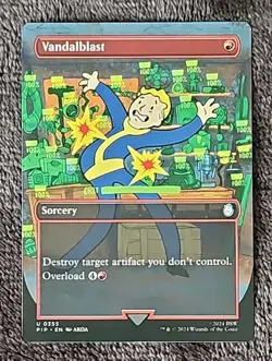 MTG Vandalblast (Borderless) Universes Beyond: Fallout Non-foil U 0355 - Image 1