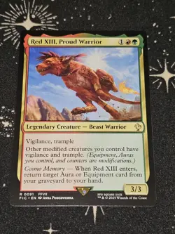 Red XIII, Proud Warrior 91, Final Fantasy REG, FIC MTG TCG - Image 1