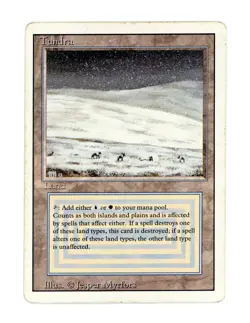 MTG Tundra Revised Dual Land HP Magic the Gathering - Image 1