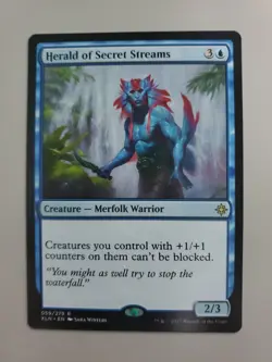 MTG Herald of Secret Streams Ixalan Regular Rare - Image 1