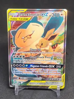 Pokemon Tag Team EEVEE & SNORLAX GX - #SM169 Black Star Promo Full Art - Image 1