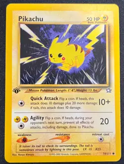 Pokemon Neo Genesis 70/111 Pikachu 1st Edition - Image 1