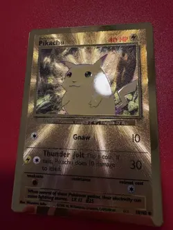 Pikachu - (Celebrations Metal Card) MODERATE PLAY SEE PICS BEFORE BUYING - Image 1