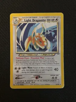 Light Dragonite 14/105 Holo Rare-Pokemon TCG:WOTC Neo Destiny Pokemon Card-HP - Image 1