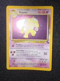 Hypno Holo Fossil Base Set Pokemon Card 8/62 One Owner - Image 3